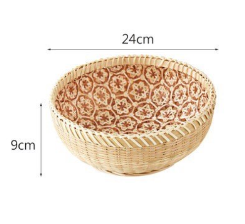 Double-layered Woven Bamboo Bowl